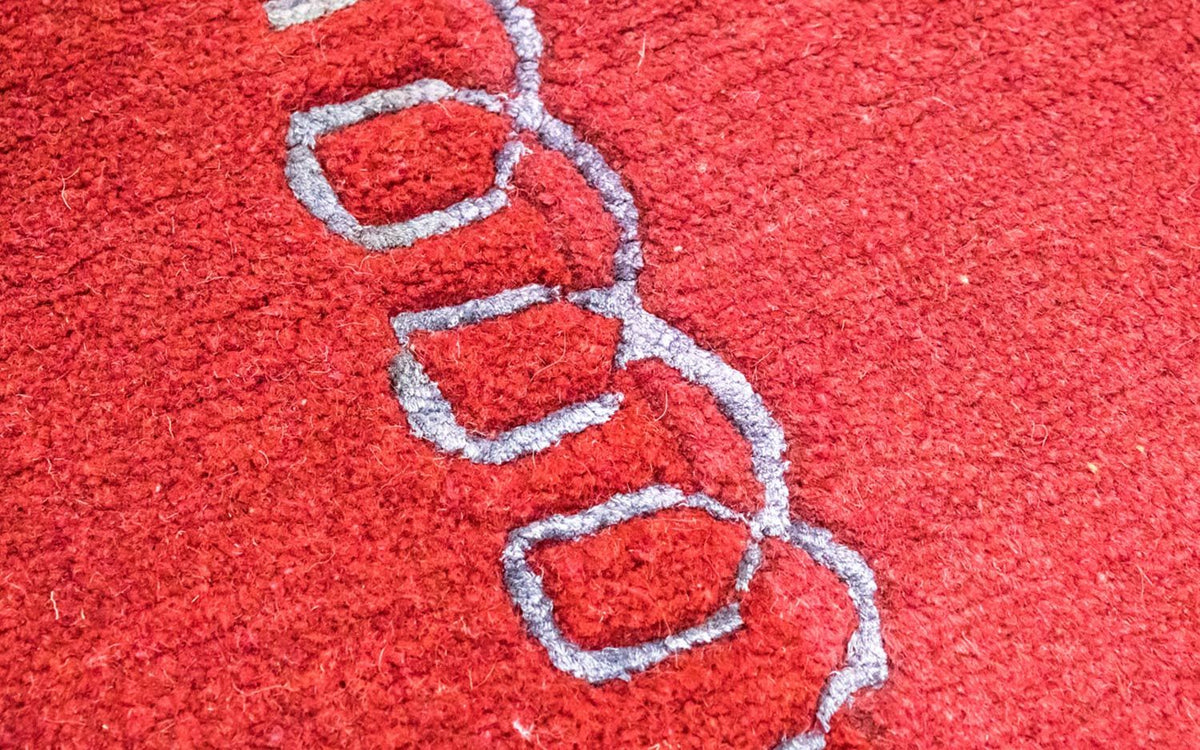 Dywan z Nepalu - 230 x 160 cm - czerwony