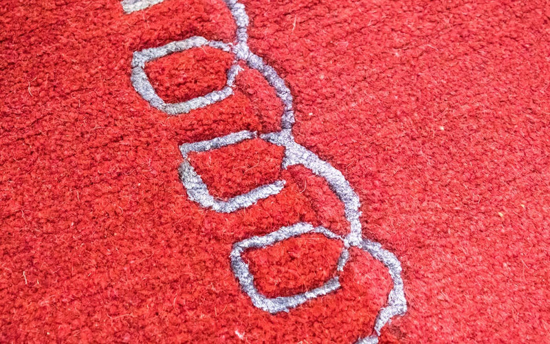 Dywan z Nepalu - 230 x 160 cm - czerwony