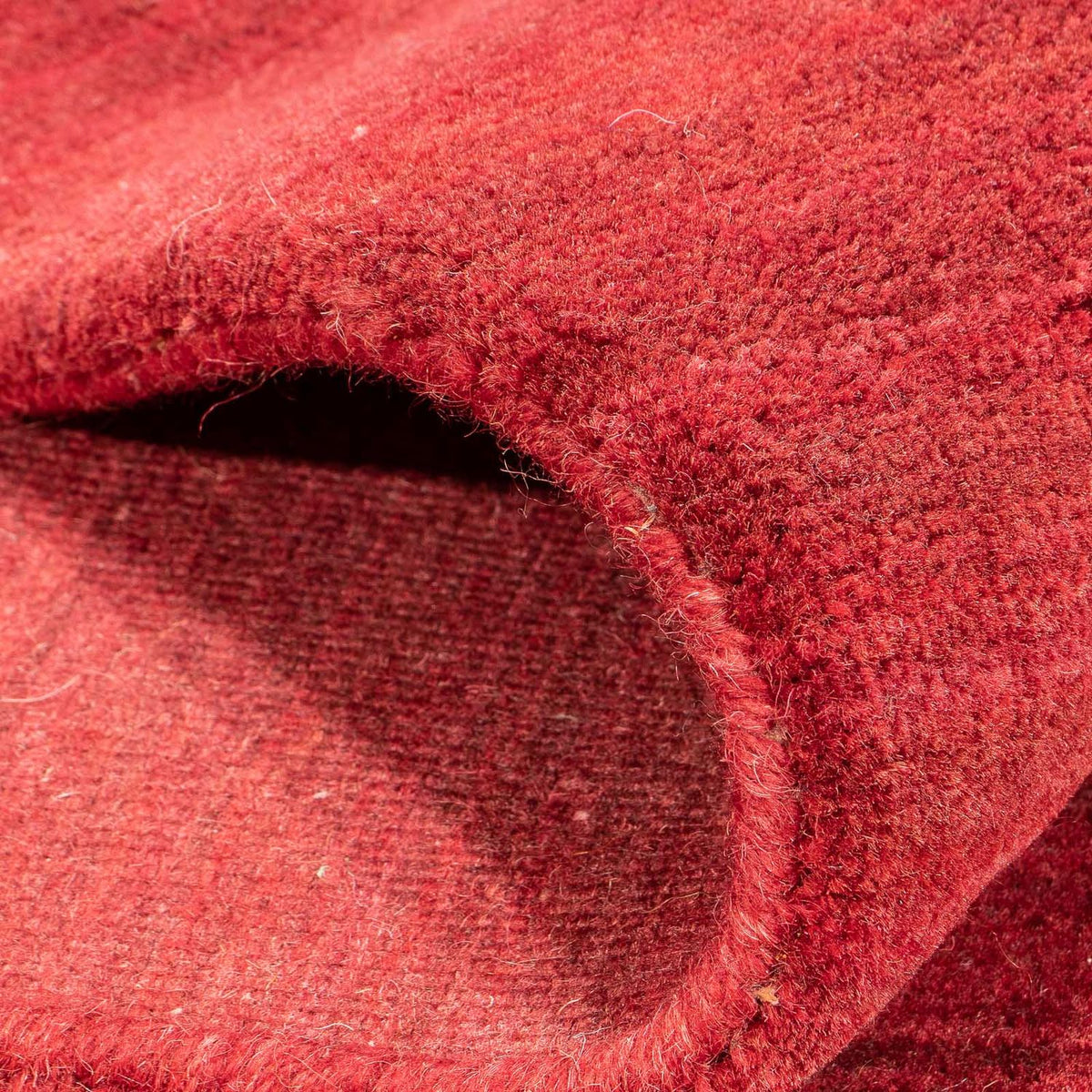 Dywan Gabbeh - Loribaft Softy - 240 x 170 cm - ciemna czerwień