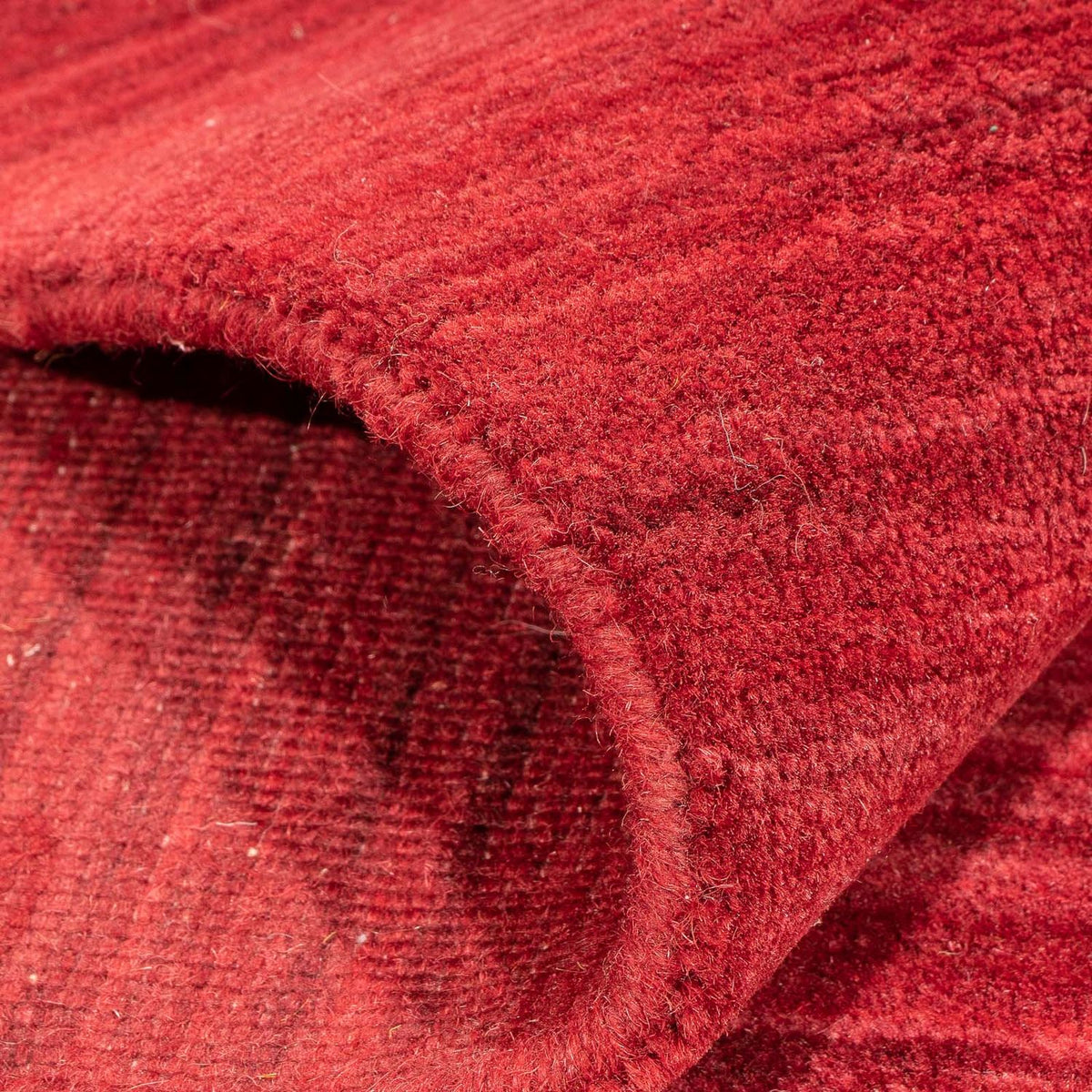 Dywan Gabbeh - Loribaft Softy - 240 x 170 cm - ciemna czerwień