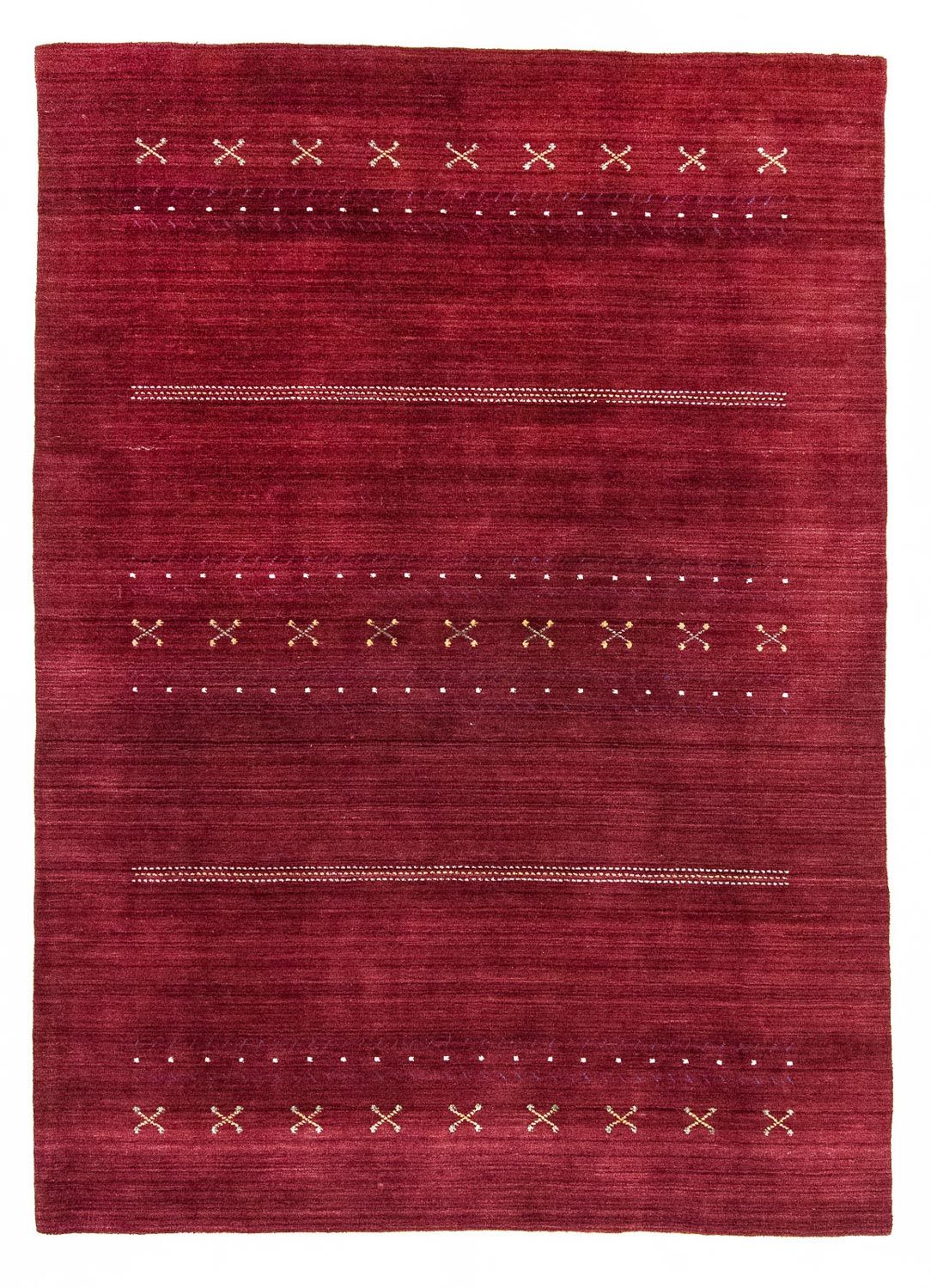 Dywan Gabbeh - Miękki - 240 x 170 cm - czerwony