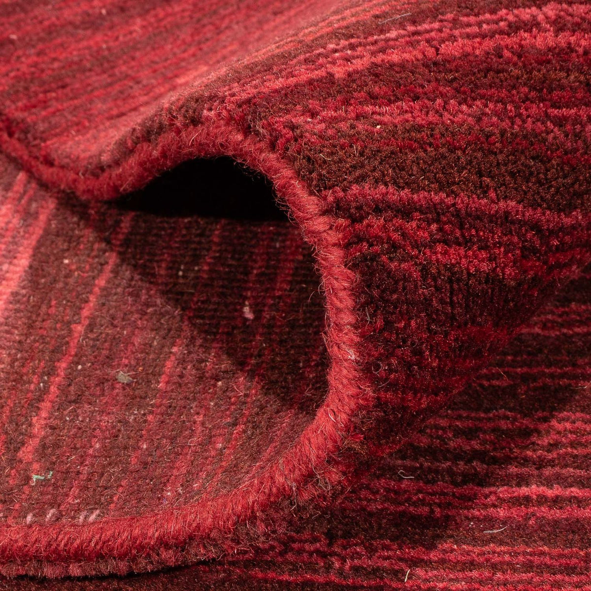 Dywan Gabbeh - Loribaft Softy - 240 x 170 cm - ciemna czerwień