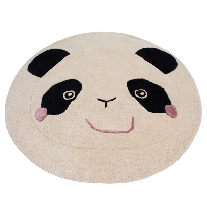 Kinderteppich Panda rund