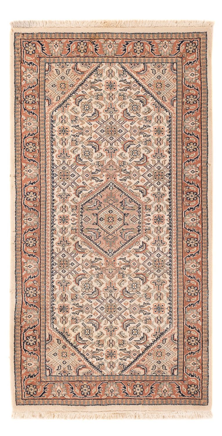 Orientalny dywan - Bijar - Indus - 140 x 70 cm - ciemny beż