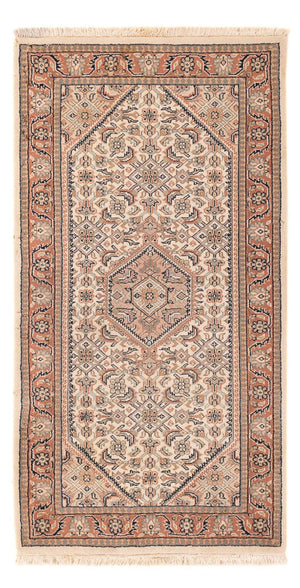 Orientalny dywan - Bijar - Indus - 140 x 70 cm - ciemny beż