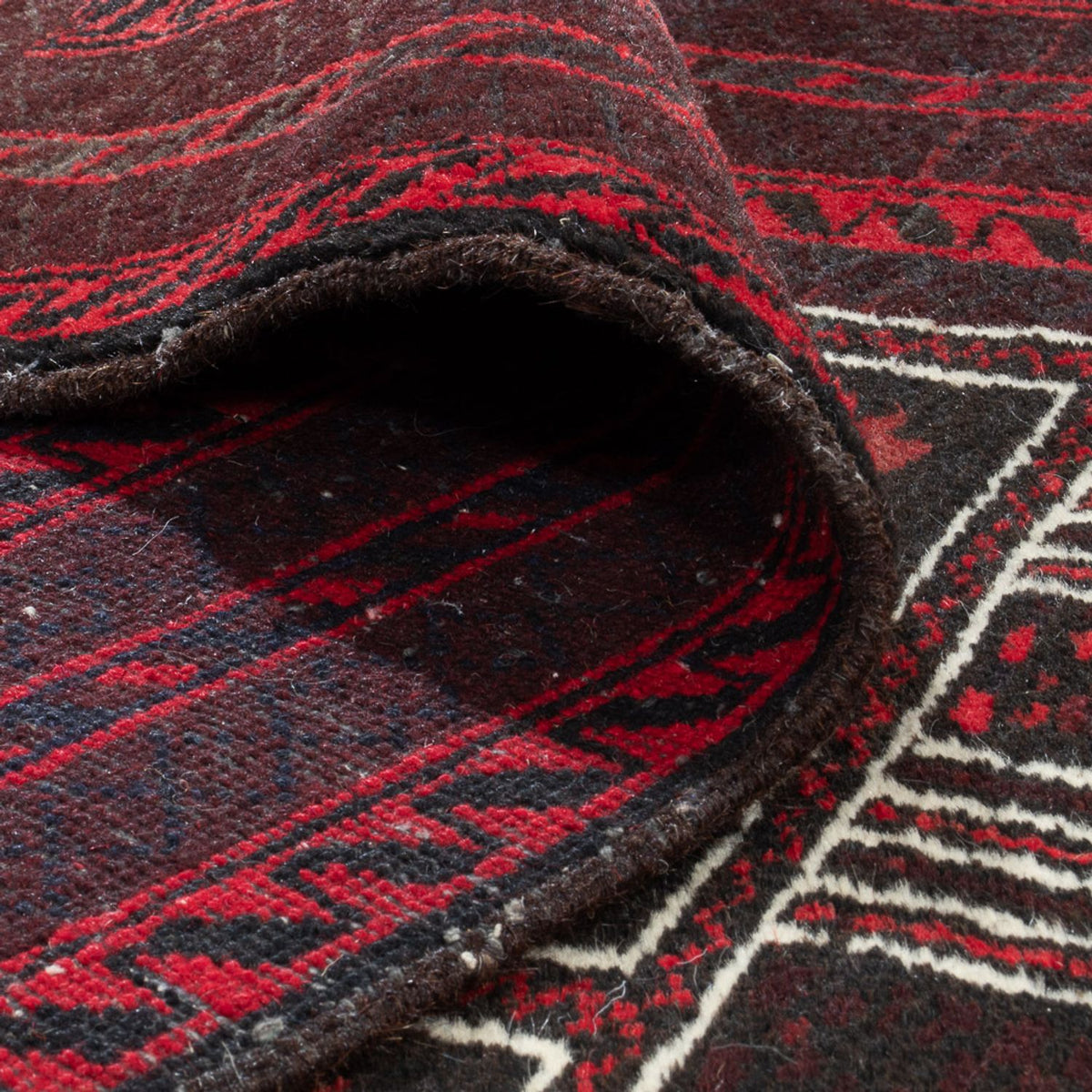 Dywan beludżycki - 147 x 97 cm - ciemna czerwień