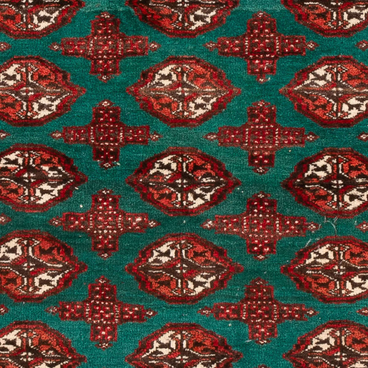 Dywan turkmeński - 117 x 95 cm - wielokolorowy